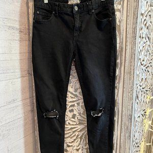 Free People Black Skinny Jean Size 27